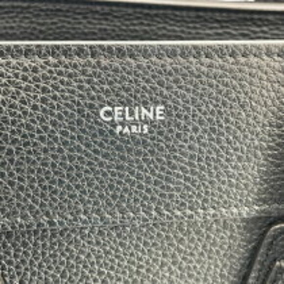 Celine Luggage Shopper black drummed calfskin - Picture 7 of 11